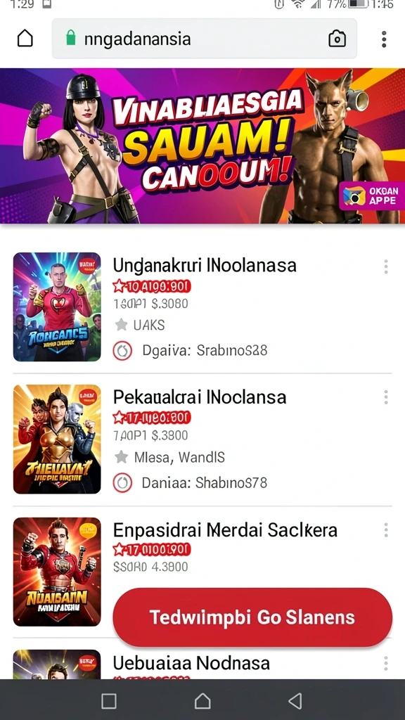 Screenshot 77lucks nomor 3